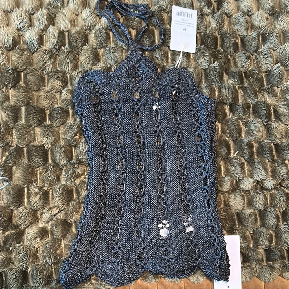 Black Knit Halter Top | NA-KD